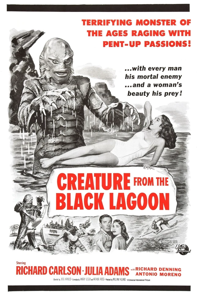 Creature from the Black Lagoon 1954 Adventure / Horror Movie POSTER