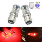 2X Baw15d Pr21/5W Led Ampoules 40 Smd Rouge Clignotant Voyant Frein Lampe 21/5W