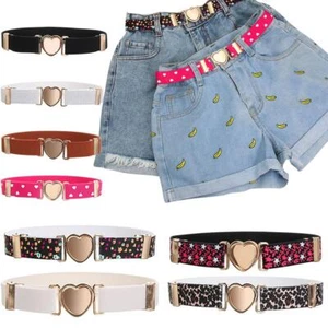 Fashion Adjustable Kids Stretch Dresses Waist Belt Elastic Belts Girls - Picture 1 of 21