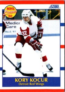 1990 Score Kory Kocur #384 Detroit Red Wings