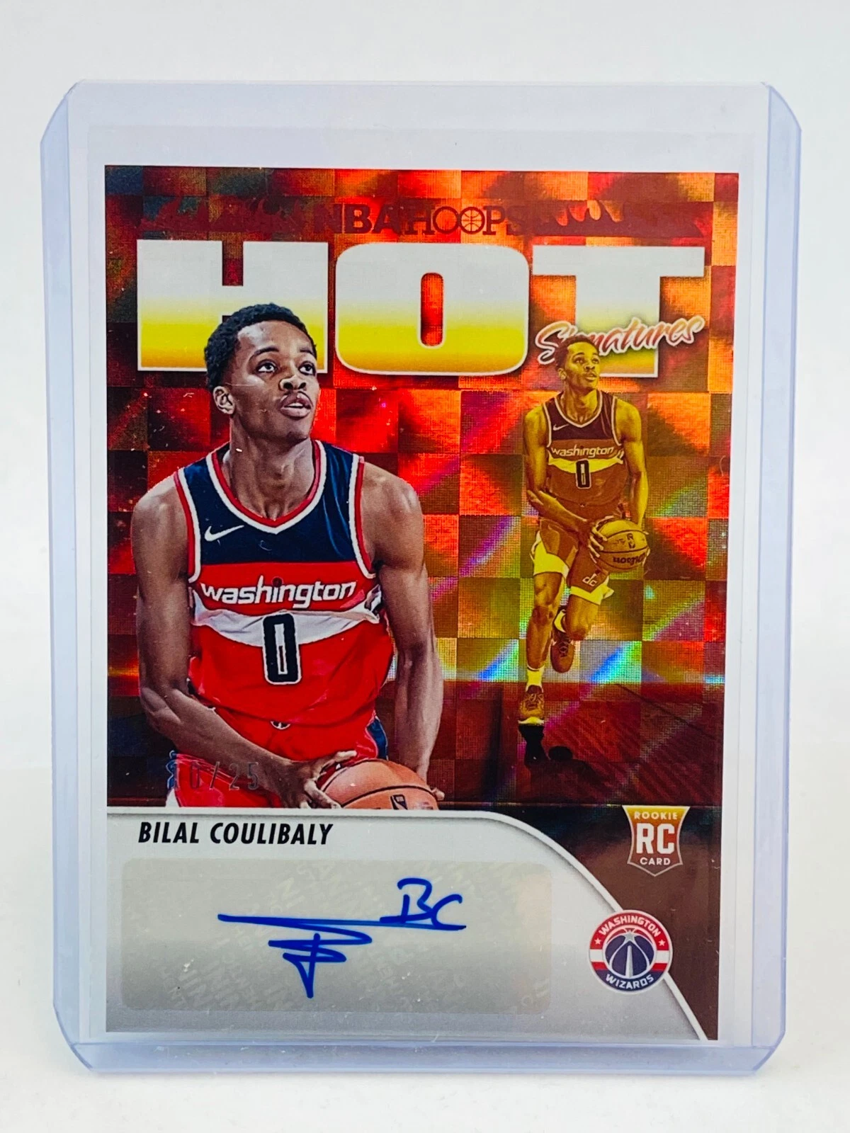 2023-24 Panini Hoops Bilal Coulibaly RC Hot Signatures Red #10/25