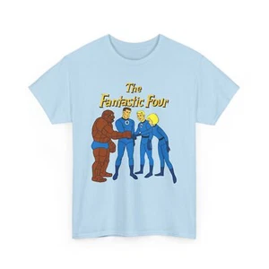 Fantastic Four T-Shirt - Hanna-Barbera 1960s Cartoon - Human Torch, The Thing - Picture 1 of 40