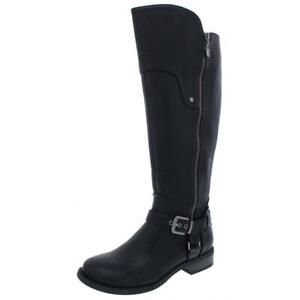 G by Guess Women's Harson Faux Leather Wide Calf Knee-High Riding Boots