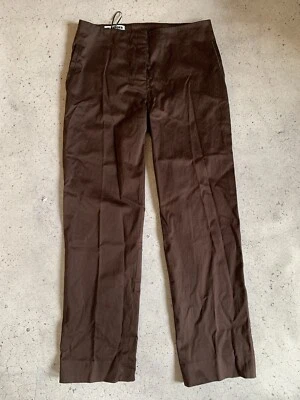 Jil Sander Pantalones Marrón Talla 36 Chinos Vestido Recto Algodón Foto 1 de 4