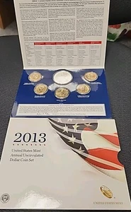 2013 U.S. MINT ANNUAL UNCIRCULATED DOLLAR COIN SET - Picture 1 of 4