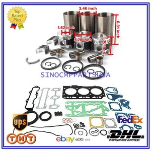 Kit de reconstrucción de revisión 3TNV84 3TNV84T para excavadora motor Yanmar Hitachi 35NX 35N - Imagen 1 de 12