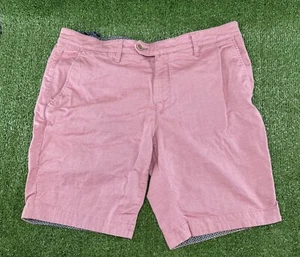 Ted Baker Shorts Mens 36 R Preppy Pink Chino Casual Adult 0288 - Picture 1 of 3