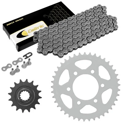 Cadena de transmisión y piñones Caltric para Kawasaki Ninja ZX9R ZX900 2002-2003 Foto 1 de 4