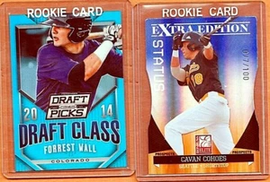 PROSPECTS LOT X2 SERIAL NUMBER CARDS SSP forrest wall /199, cavan cohoes /100 - Picture 1 of 2