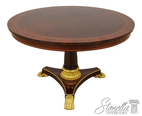 L59119EC: KINDEL Round Mahogany Empire Dining Center Table Cover