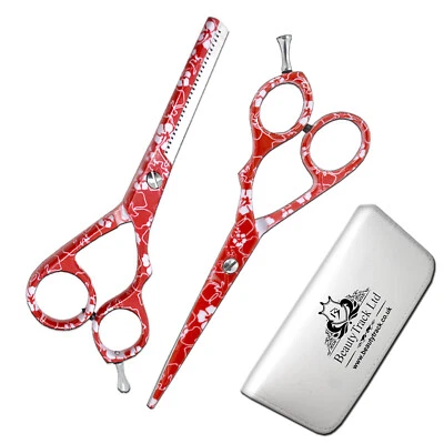 Salon Professional Hairdressing Scissors Barber Hair Cutting Thinning Shears Set - Image 1 of 4