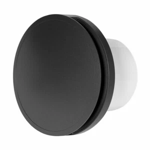 Ventilador extractor de baño redondo silencioso 125 mm / 5" con cubierta frontal de antracita - Imagen 1 de 4