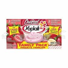 Yoplait Original Strawberry & Banana Yogurt, Family Pack (4 Oz, 48 Per Case)