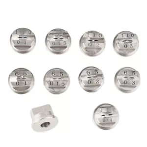 Cabezal de boquilla de ventilador de acero inoxidable 65° 110° pulverizador pulverizador repuestos/accesorios - Imagen 1 de 9