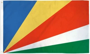 "SEYCHELLEN" Flagge 2x3 ft Polyester Banner Schild Seychellen Afrika Land UN - Bild 1 von 8