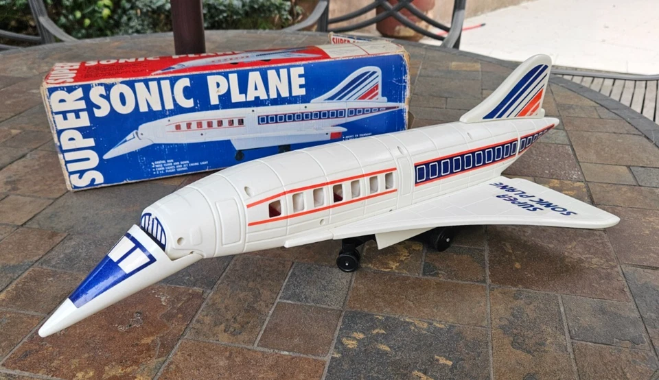 Avión Concorde 1992 de colección juguete avión super sónico funciona en caja original Foto 1 de 4