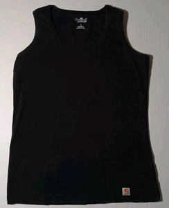 Carhartt für Damen schwarzes Tanktop (S) Small ärmellos 100 % Baumwolle schneller Versand! - Bild 1 von 6