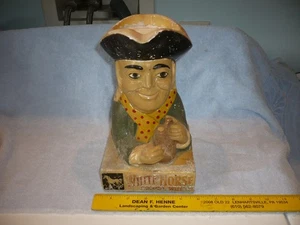 Vintage White  horse  Whisky Counter Top Statue Advertising Bar  bottle holder - Picture 1 of 6