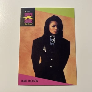 1991 Pro Set SuperStars MusiCards Janet Jackson Card #58 - Picture 1 of 2