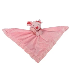 Carters Mouse Lovey Plush Stirped Pink Orange Rattle Security Blanket Toy - Picture 1 of 10