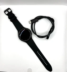 Samsung Galaxy Watch 4 Classic 46mm Black - Bluetooth WiFi GPS Track Activity - Picture 1 of 10