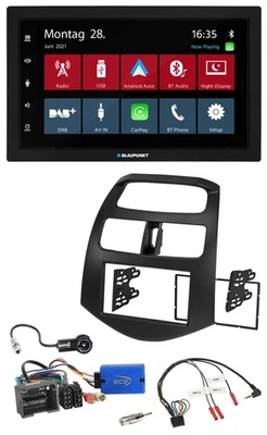Blaupunkt Lenkrad Bluetooth DAB 2DIN USB Autoradio für Chevrolet Spark 2013-2015 - Bild 1 von 4