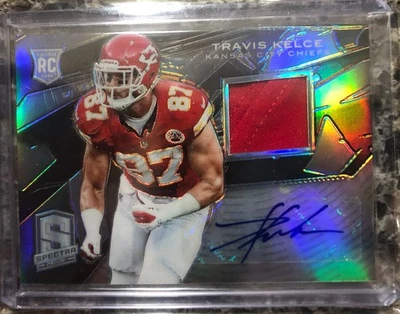 2013 Panini Spectra - Rookie Autographs #194 Travis Kelce /99 (RC)  - Image 1 of 3