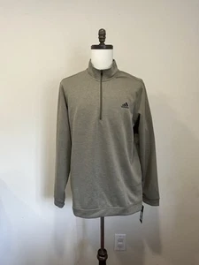 Adidas Golf Elevated 1/4 Zip Pullover Men's XL Olive Green ADVR0884 - Picture 1 of 6