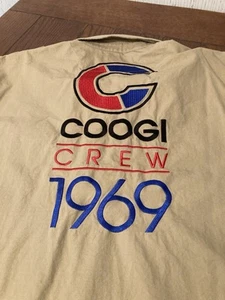 Coogi Shirt Men’s 2XL Khaki Military Style Short Sleeve Cargo Pockets Patches - Picture 1 of 11