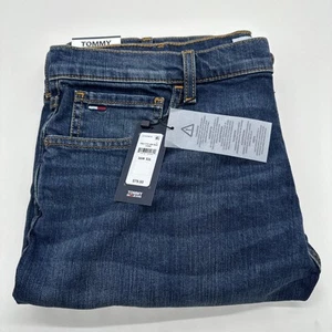 Tommy Hilfiger Jeans Women's 8 (36x32) Dark Wash Stretch Straight Style#78C1773 - Picture 1 of 4