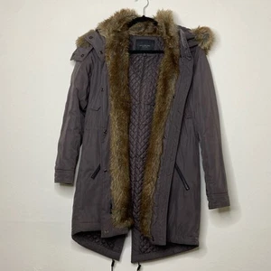 Marc New York Andrew Marc Winter Coat Jacket Faux Fur - Picture 1 of 12