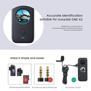 Type C Lavalier Lapel Microphone Omnidirectional Mic for Insta360 ONE X2 Camera - Picture 1 of 9