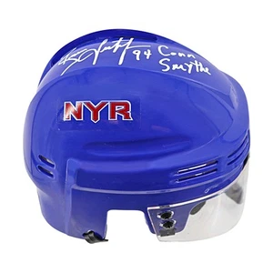 Brian Leetch New York Rangers Autographed Inscribed Mini Helmet (Steiner CX) - Picture 1 of 6