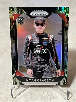 2019 Panini Prizm Racing NASCAR Camo Prizm Refractor #34 Noah Gragson RC  - Image 1 of 2