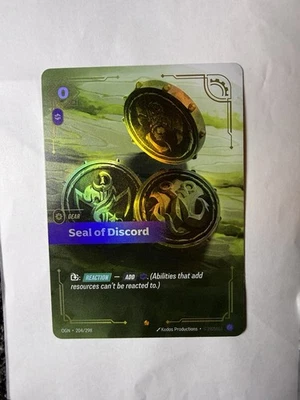 Seal of Discord, Gear 204/298 - Riftbound TCG League of Legends - Image 1 of 2