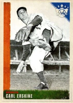 2022 Panini Diamond Kings Carl Erskine Brooklyn Dodgers #14 - Image 1 of 2