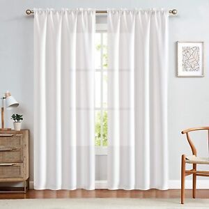 Blackout Curtains-2.5" Rod Pocket for Living Room Insulated Curtains-2 Panels