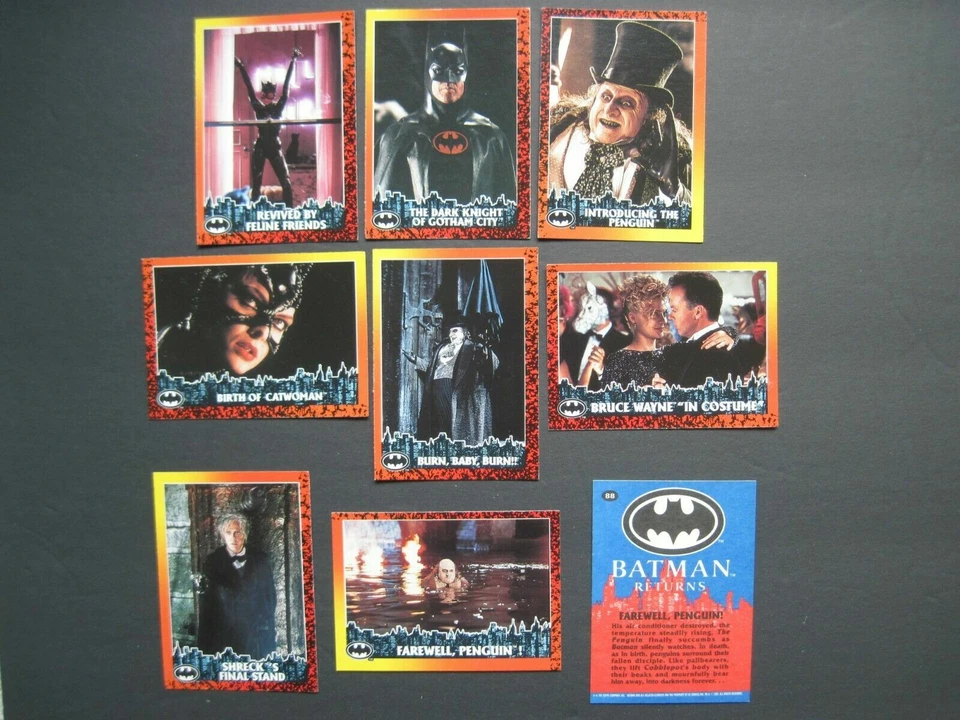 BATMAN RETURNS Topps Cards Your Pick Complete your Set Quantity Savings 1992 - Image 1 of 1