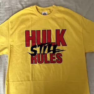 Hulk Hogan WWF Vintage Hulk Still Rules!! 24 Pythons NWO Hollywood Hogan XL New - Picture 1 of 9
