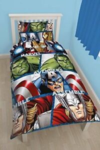 Marvel Avengers Shield Single Reversible Duvet Cover Bedding Set
