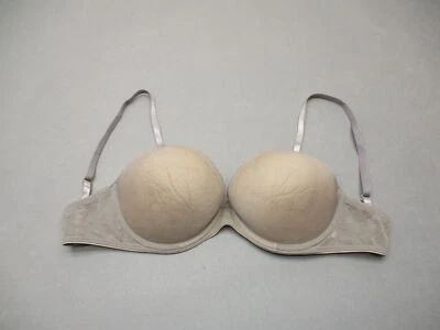 32D Calvin Klein Womens Dark Gray Underwire Lined Back Closure Demi Bra 6i - Image 1 of 4