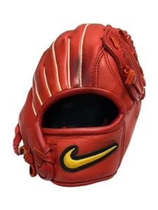 NIKE Right Handed Baseball Glove Red Used - Imagen 1 de 8
