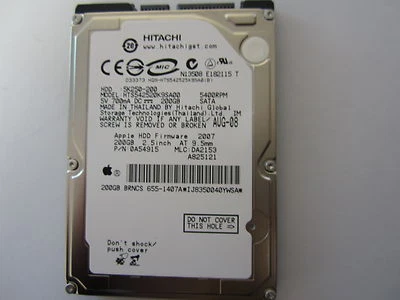 NEW SEALED Hitachi 200GB 2.5" SATA Hard Drive HTS542520K9SA00 0A54915 5k250-200 - Image 1 of 2