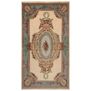 Kerman 596x326 CM Tappeto Persiano Kirman Orientale Beige - Picture 1 of 13