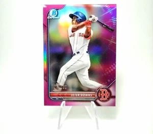 2022 Bowman Jeter Downs /199 Fuchsia Chrome Prospect Refractor Boston Red Sox - Picture 1 of 12