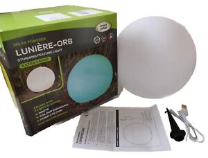 Smart Garden Solar & USB Powered Luniere Orb XL NEW Boxed Tested And Working
