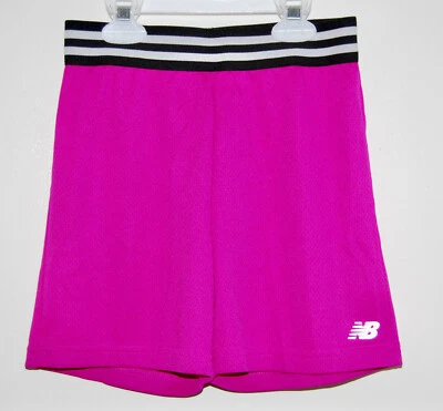 NWT New Balance Girls Magenta Pink NB DRY Core Athletic Shorts sz 6X - Image 1 of 4