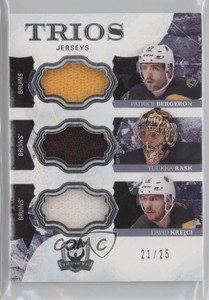 2017 The Cup Trios Jerseys /25 Patrice Bergeron Tuukka Rask David Krejci #C3-BOS