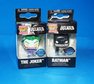 Funko Pop!  Llaveros de Bolsillo FALLECIDOS El Joker + Batman - Imagen 1 de 5
