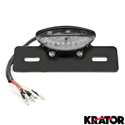 Plate Tail Light Turn Signals For Kawasaki KLX KX KL 110 125 140 250 300 450 650 - Image 1 of 4